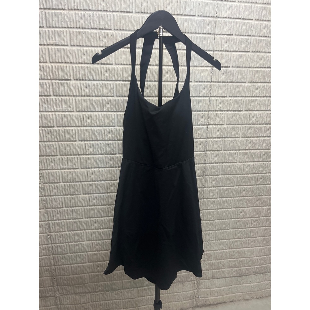 Cupshe Black Halter Neck Open Back Fit and Flare Mini Dress XL CAA09D4B005AA